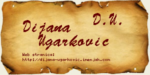 Dijana Ugarković vizit kartica